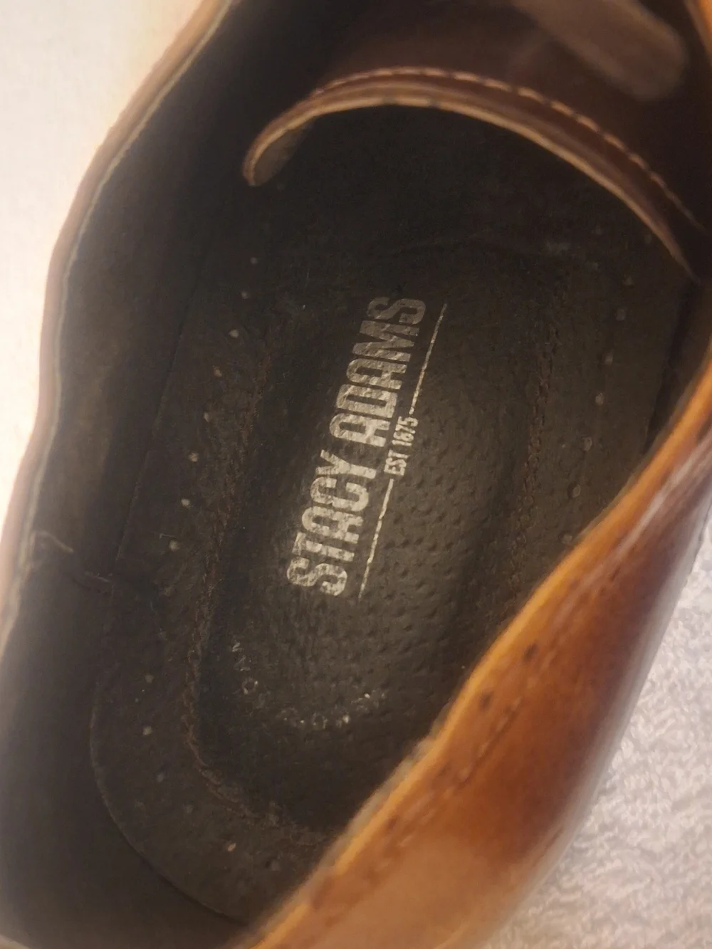 Stacy Adams Two-Tone Brown & Dark Brown Wingtip Oxfords